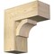 Ekena Millwork Westlake Block Rough Sawn Bracket w/ Offset Brace, Douglas Fir, 8"W x 18"D x 18"H BKT0806X18X18WTL05RDF - alternate 1